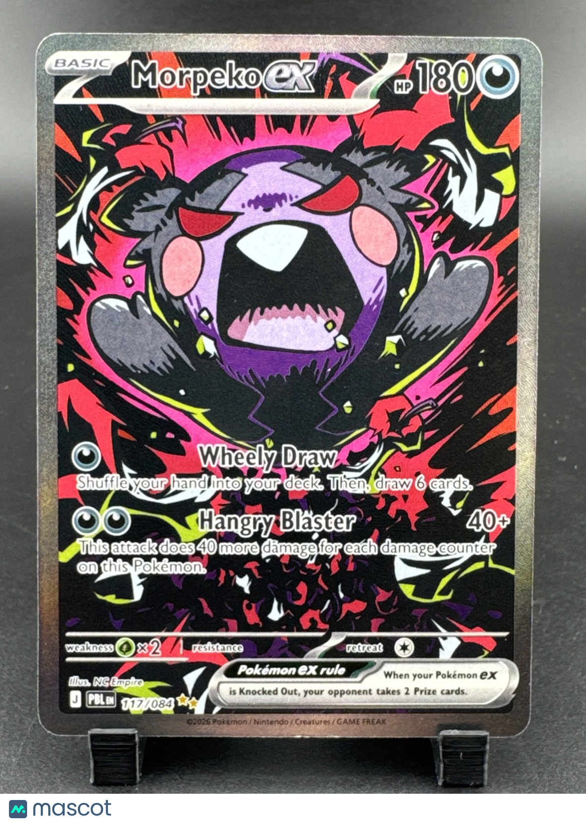 Morpeko ex 117/084 Me05: Pitch Black Holo