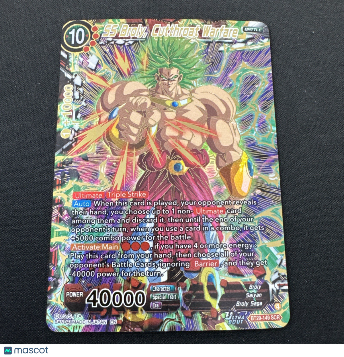 SS Broly, Cutthroat Warfare BT29-149 SCR