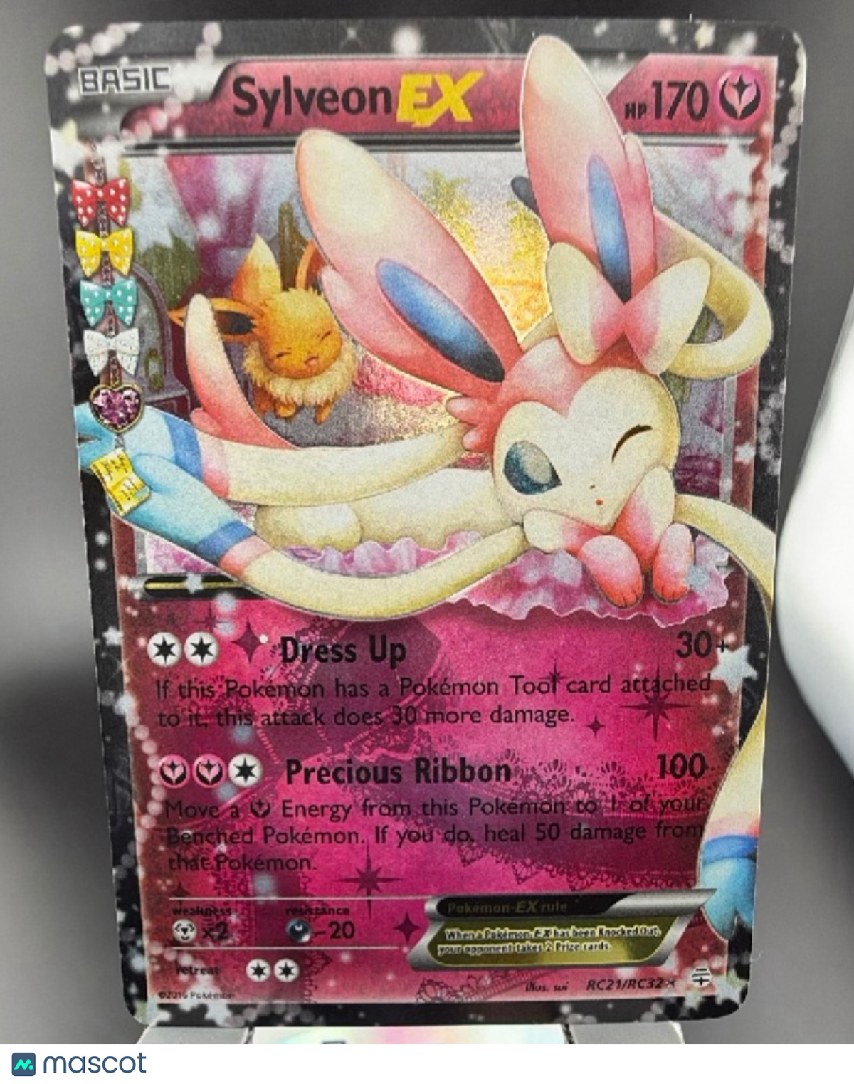 2016 Generations Sylveon EX Holo Rare FA #RC21/RC32