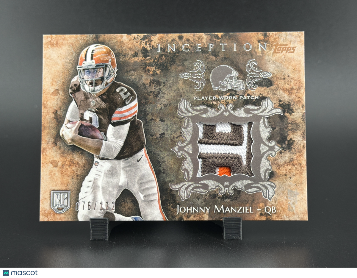 2014 Topps Inception Football Johnny Manziel #RP-JA /122 Player-Worn Patch Patch