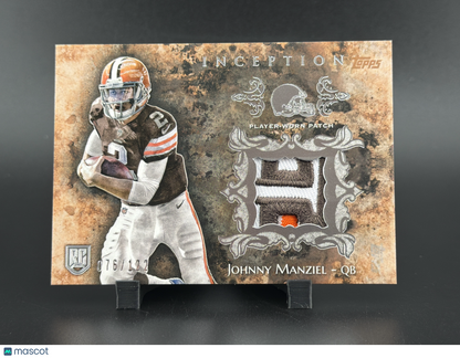 2014 Topps Inception Football Johnny Manziel #RP-JA /122 Player-Worn Patch Patch