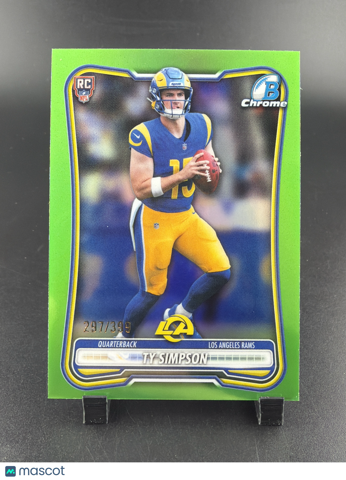 2026 Bowman Chrome Ty Simpson #BCV-102 Green Refractor /399 RC