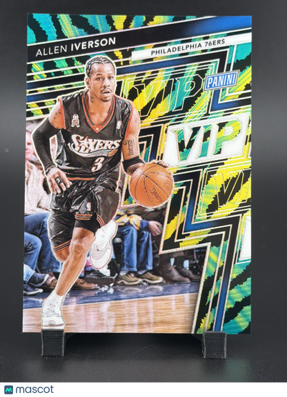2025 Panini Prizm The National VIP Allen Iverson #18 Green Wave