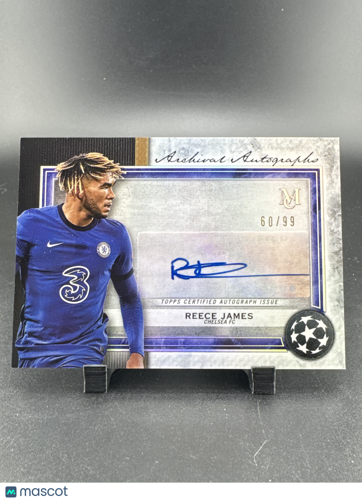 2021 Topps Museum Collection UEFA Champions League Reece James #AA-RJ /99