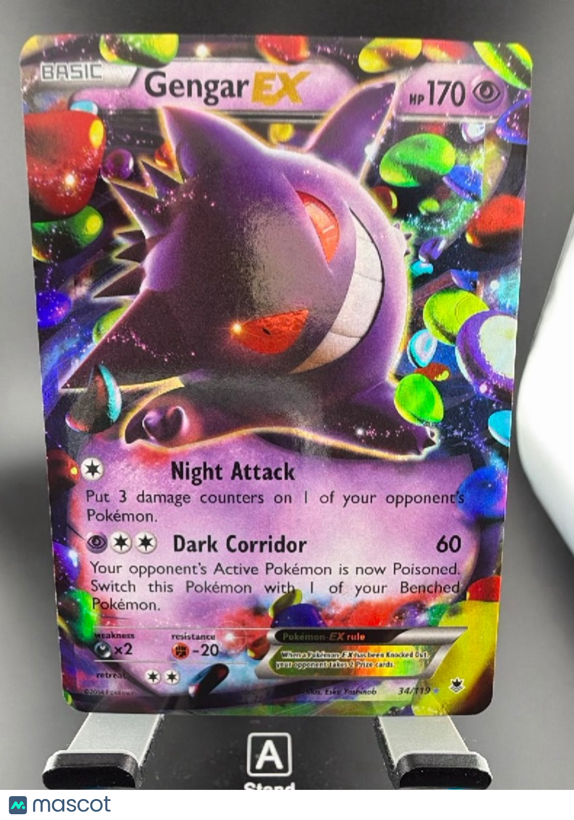 2014 Phantom Forces Gengar EX Holo Rare #34/119