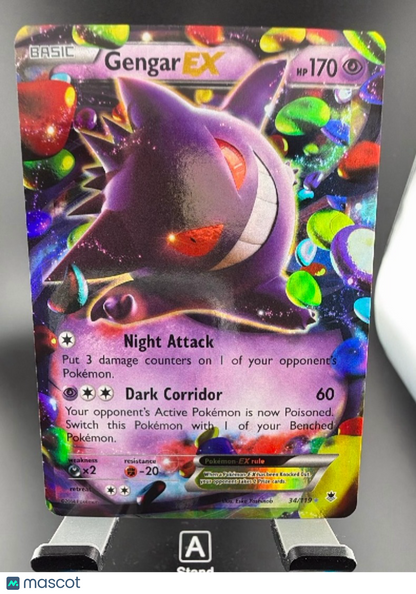 2014 Phantom Forces Gengar EX Holo Rare #34/119