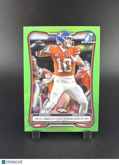 2025 Topps Bowman Chrome Bo Nix #BCV-33 Green /399
