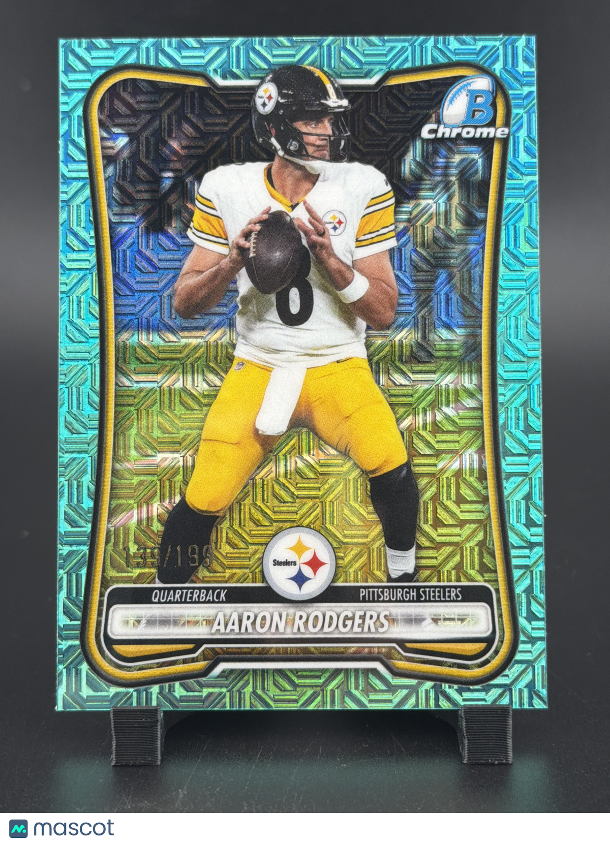 2026 Bowman Chrome Aaron Rodgers #BCV-84 Aqua Mojo /199