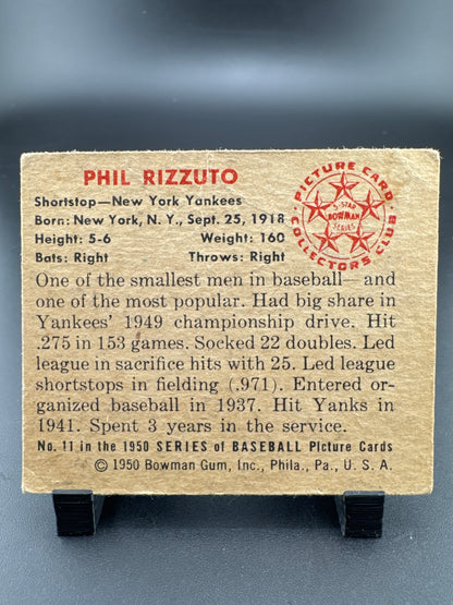 1950 Bowman Phil Rizzuto #11