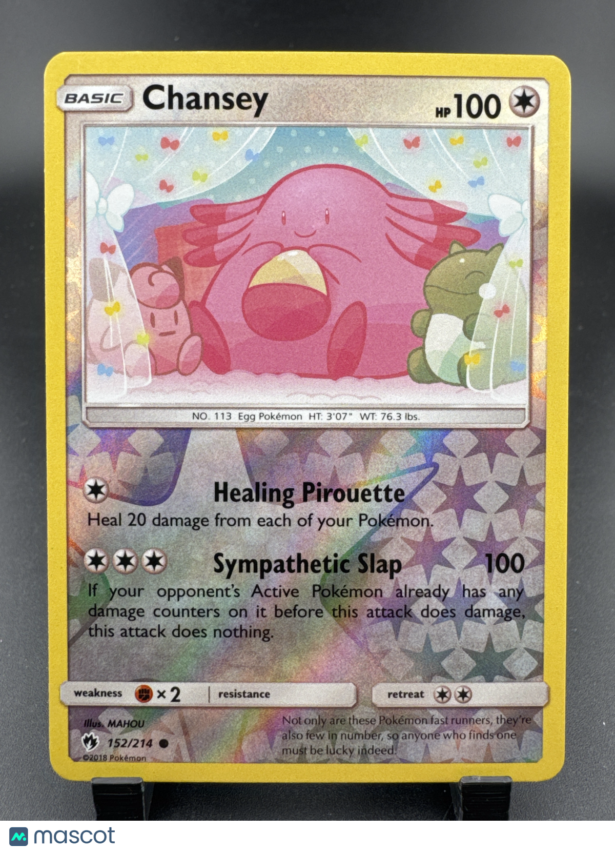 2018 Lost Thunder Chansey Reverse Holo Rare #152/214