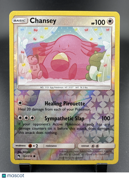 2018 Lost Thunder Chansey Reverse Holo Rare #152/214