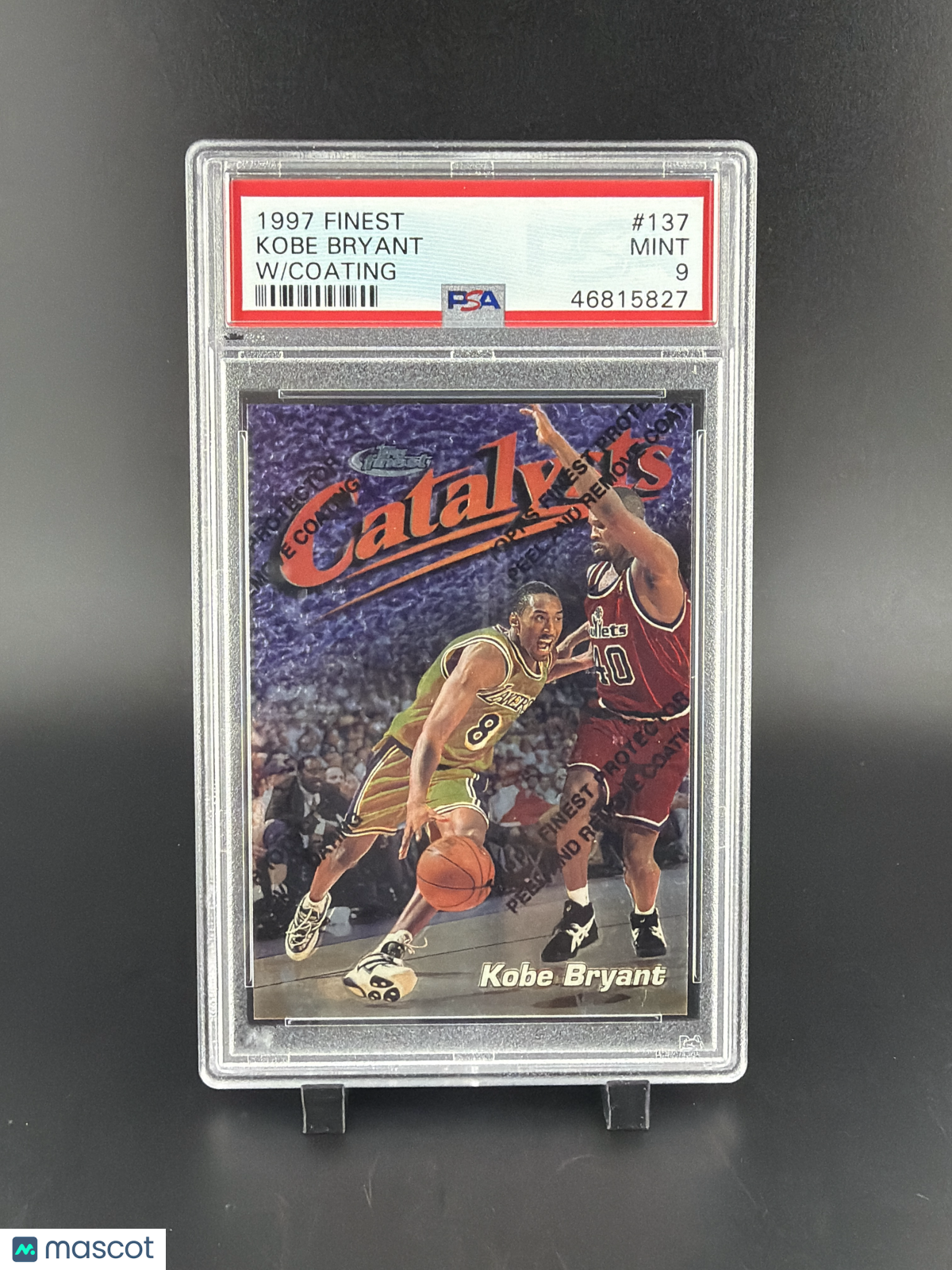 1997 Finest Kobe Bryant #137 W Coating PSA 9