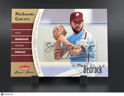 2004 Fleer Greats of the Game Nickname Greats Steve Bedrosian #NG-BE