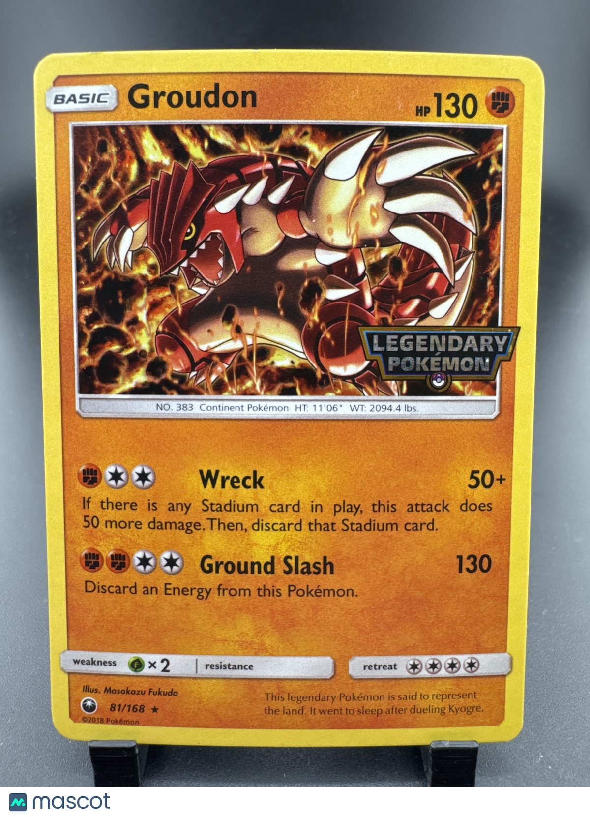 2018 Celestial Storm Groudon Holo Rare #81/168