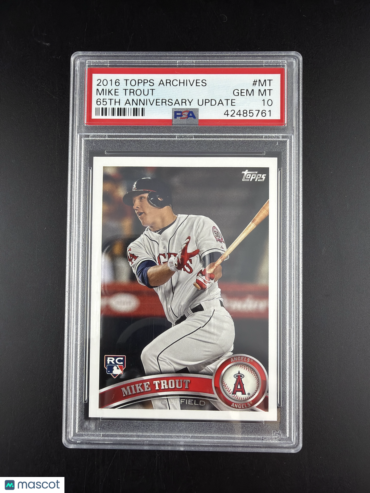 2016 Topps Archives 65th Anniversary Update Mike Trout #MT PSA 10