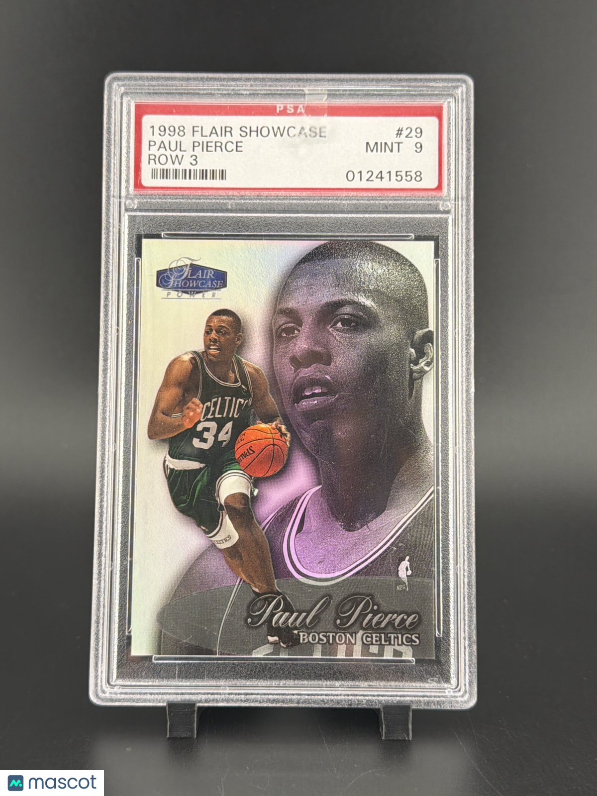 1998 Flair Showcase Paul Pierce #29 Row 3 PSA 9