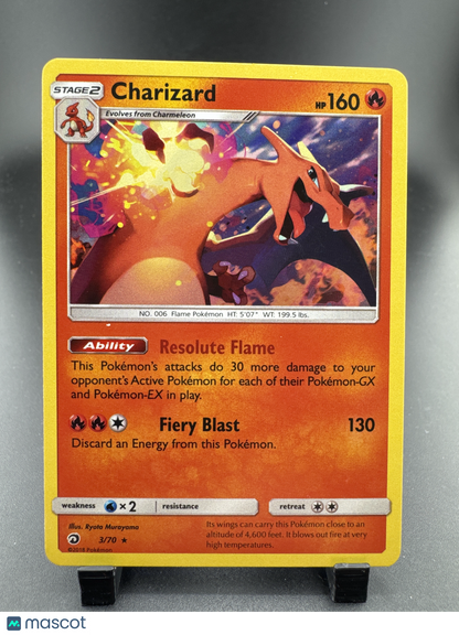 2018 Dragon Majesty Charizard Holo Rare #3/70