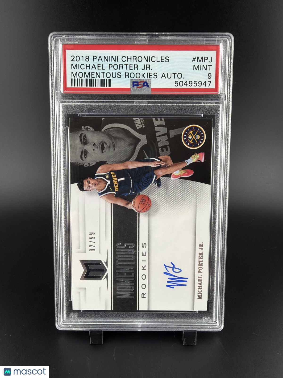 2018 Panini Chronicles Momentous Rookies Autographs Michael Porter JR. #MPJ Auto