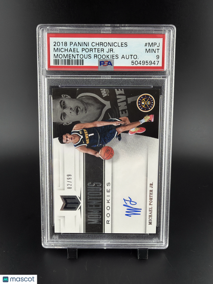 2018 Panini Chronicles Momentous Rookies Autographs Michael Porter JR. #MPJ Auto