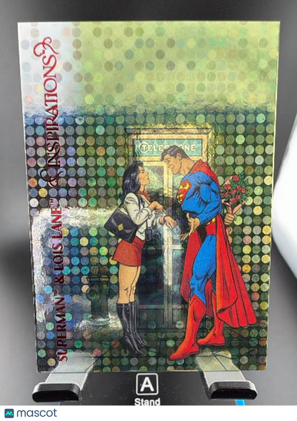 2026 UD Inspirations The World of DC Superman Pattern Foil Red #75