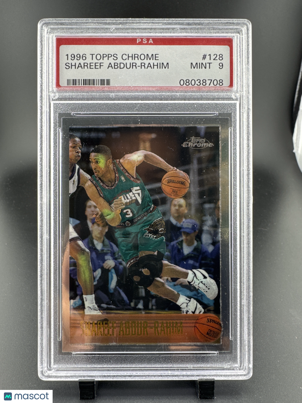 1996 Topps Chrome Shareef Abdur-Rahim #128 PSA 9