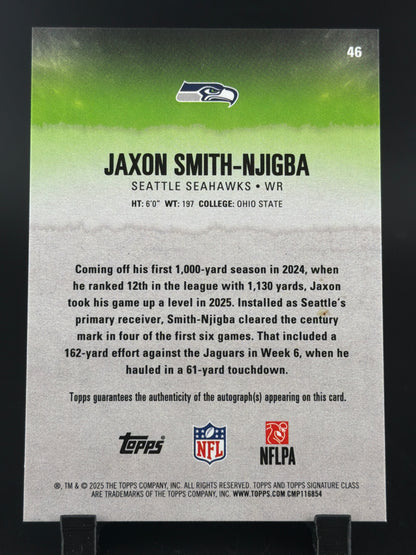 2025 Topps Signature Class Jaxon Smith-Njigba #46 /50