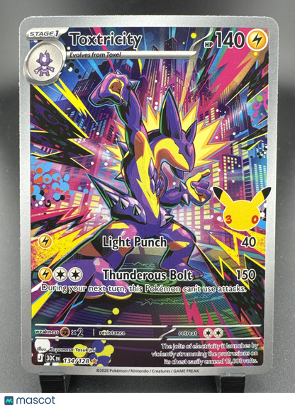 2026 30th Celebration Toxtricity Holo Secret Rare #134/128