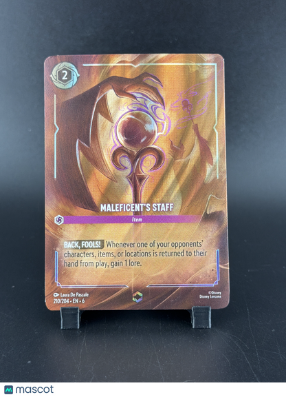Azurite Sea Maleficent's Staff Foil Alternative Art Full Art Enchanted