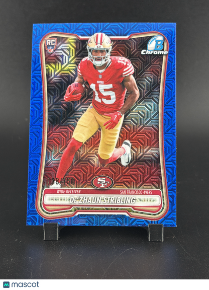 2026 Topps Bowman Chrome De'Zhaun Stribling #BCV-141 RC