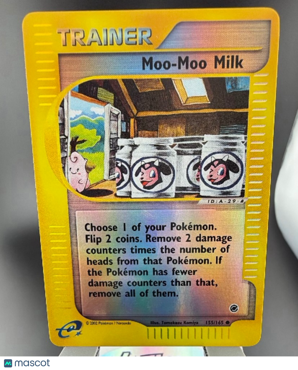 2002 Expedition Base Set Moo-Moo Milk Reverse Holo #155/165