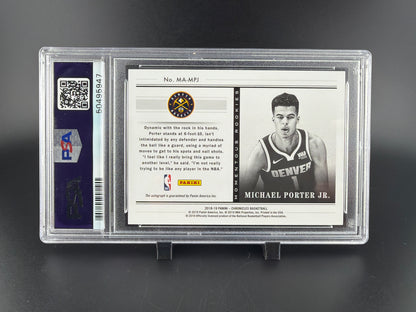 2018 Panini Chronicles Momentous Rookies Autographs Michael Porter JR. #MPJ Auto