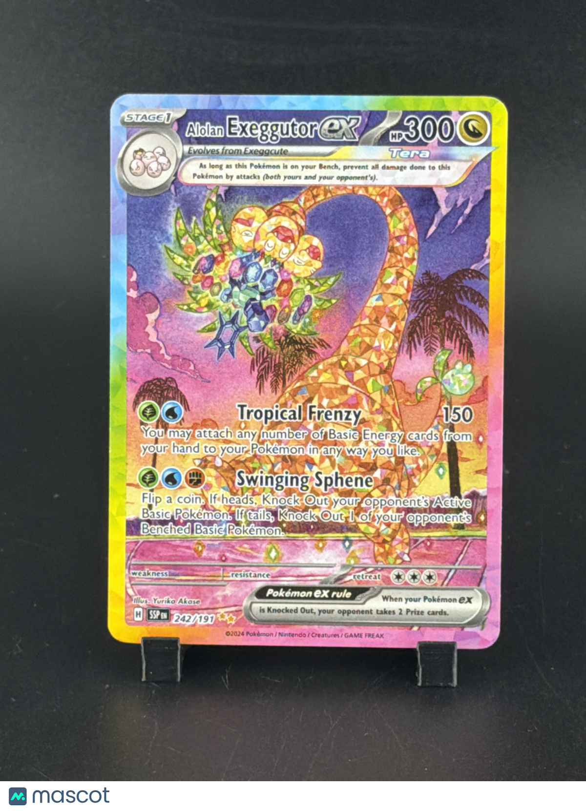 2024 Surging Sparks Alolan Exeggutor EX Holo Secret Rare SAR #242/191