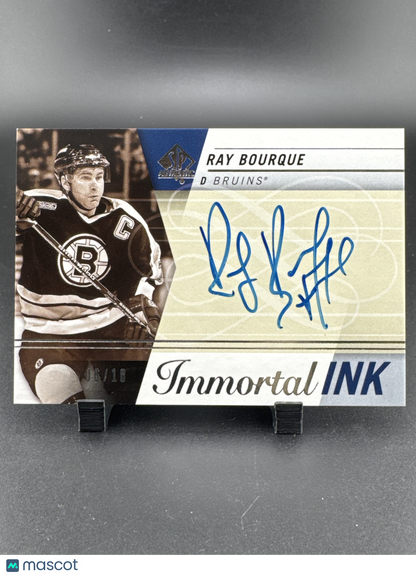 2019 Upper Deck SP Authentic Immortal Ink Ray Bourque #II-RB /18
