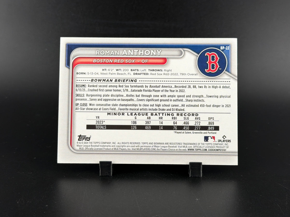 2024 Bowman Roman Anthony #BP-22 Neon Green /399