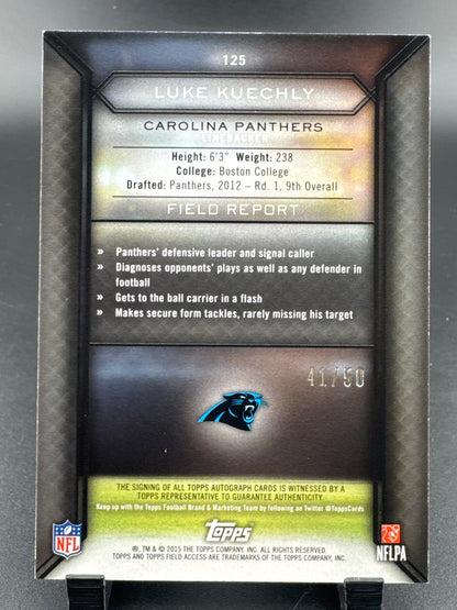 2015 Topps Field Access Luke Kuechly #125 /50