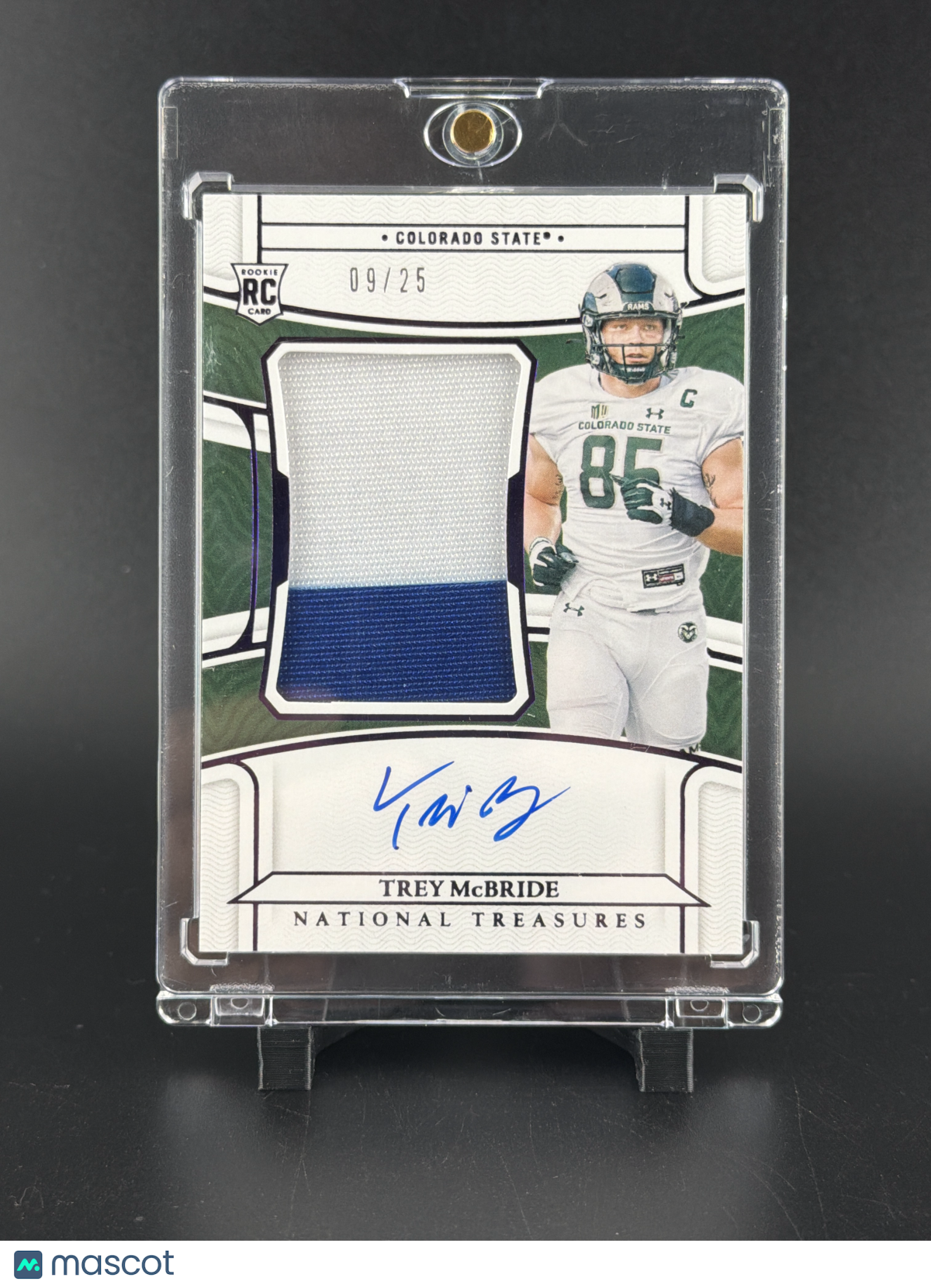 2022 Panini National Treasures Collegiate Trey McBride #54 /25 RC Memorabilia