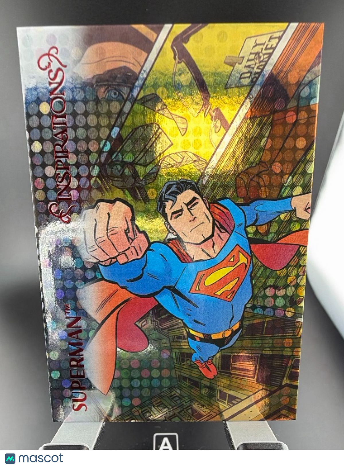 2024 UD Inspirations: Superman /299 The World of DC Pattern Foil Red #37