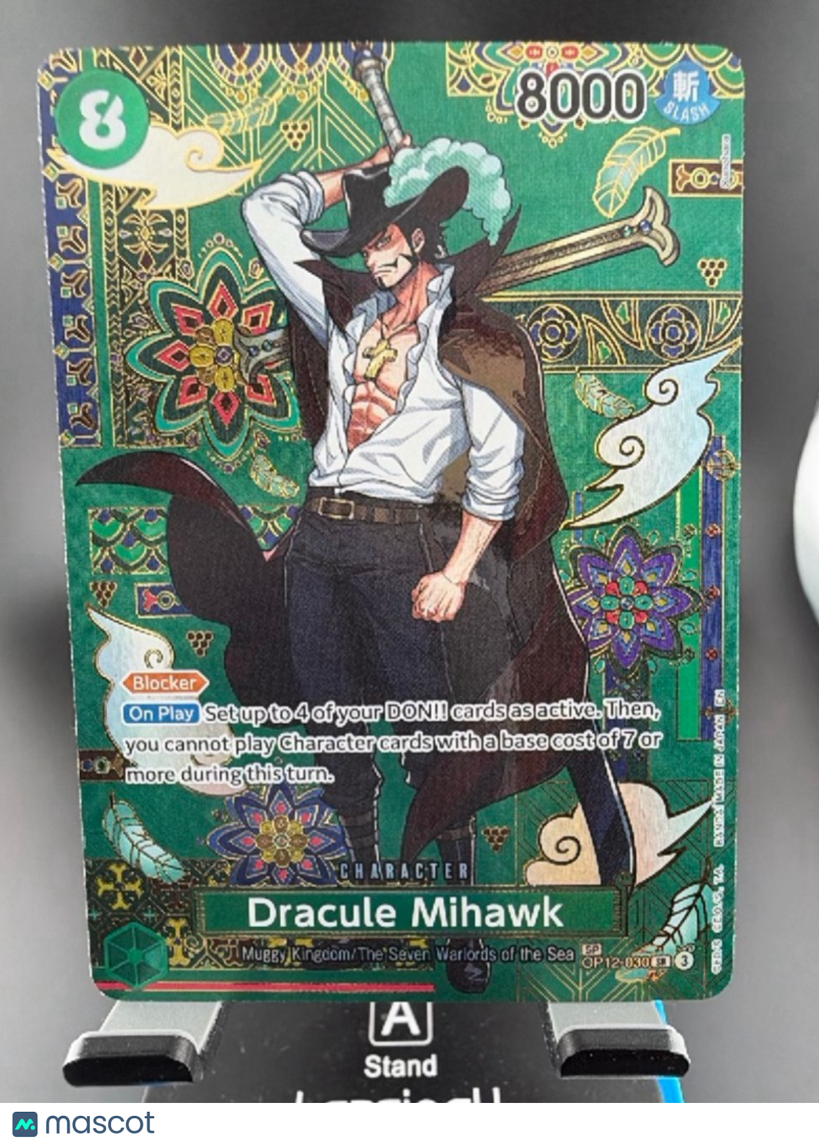 2023 Bandai One Piece Romance Dawn Dracule Mihawk Parallel Alternate Art