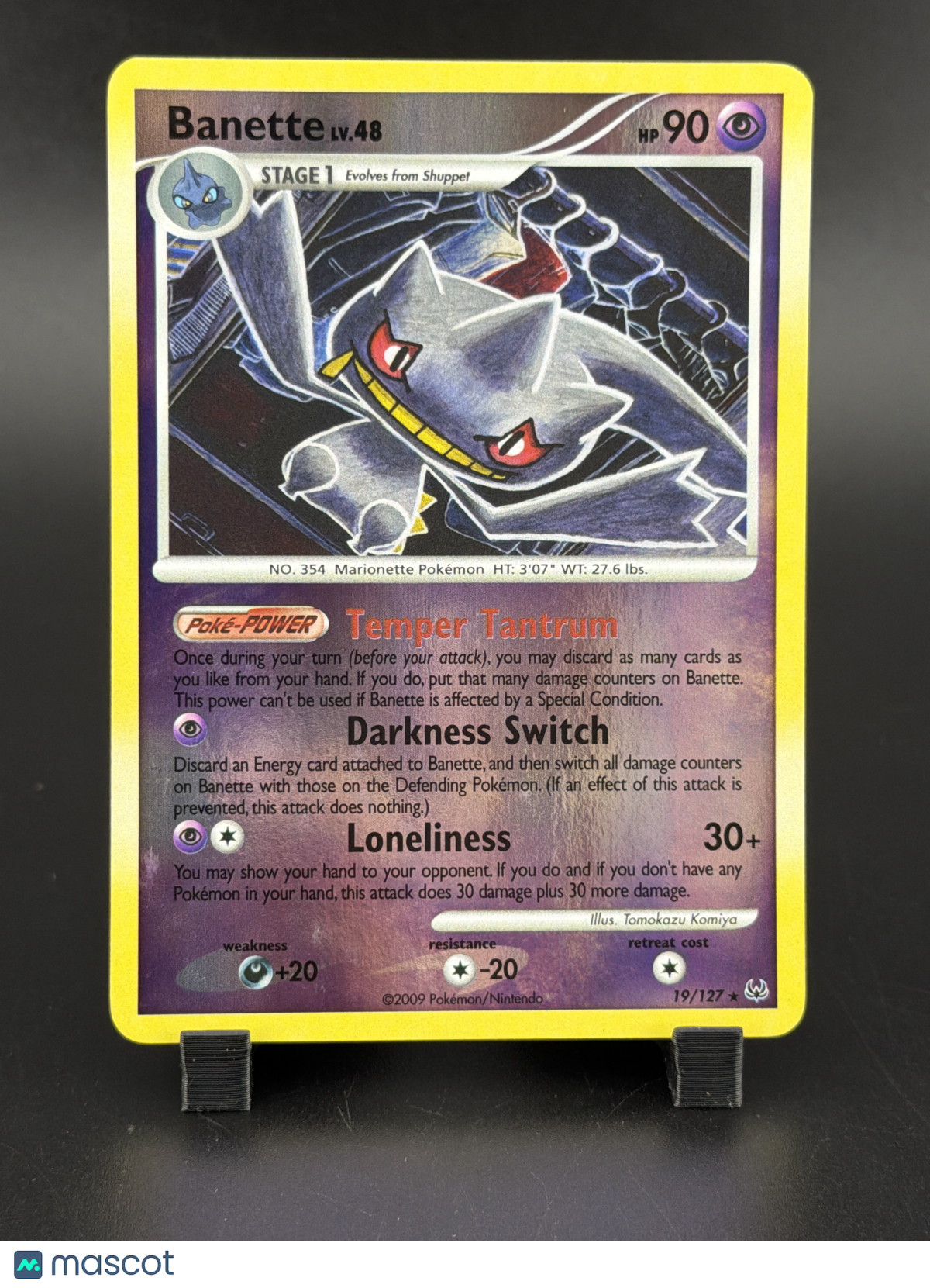 2013 Platinum Banette Reverse Holo Rare #19/127