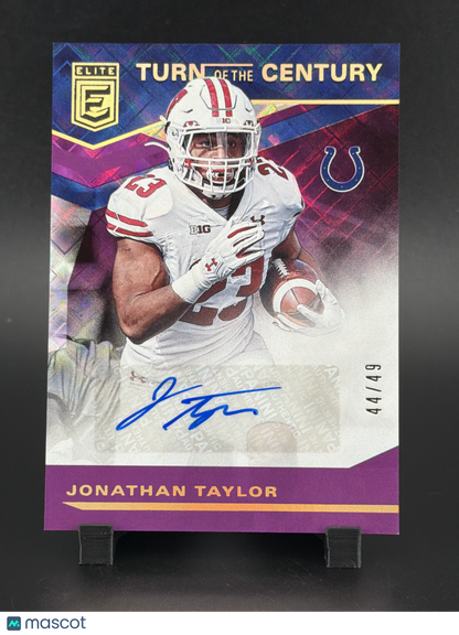2020 Panini Donruss Elite Jonathan Taylor #TC-JT Turn of the Century Auto /49