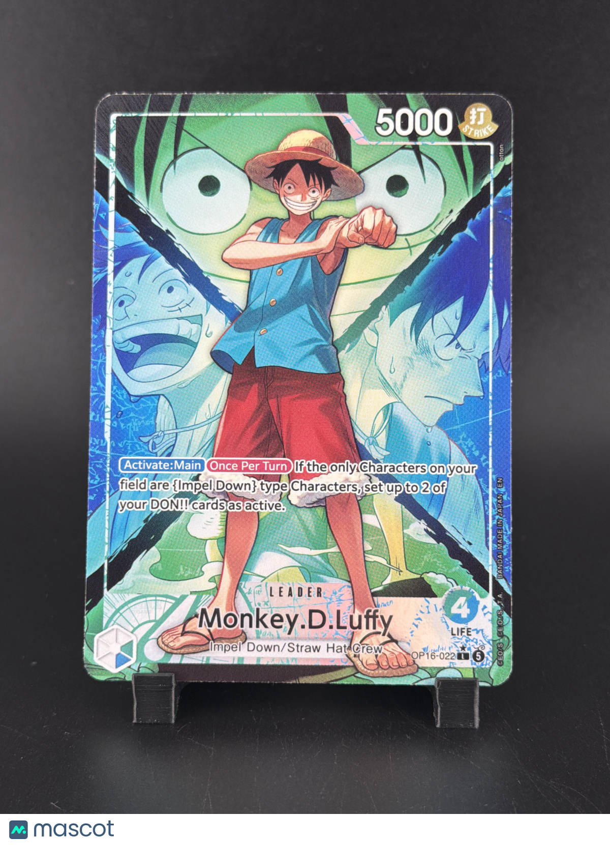 Kingdoms of Intrigue Monkey.D.Luffy Alternative Art Leader Full Art