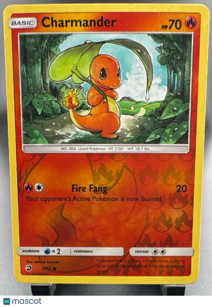 2018 Dragon Majesty Charmander Reverse Holo #1/70