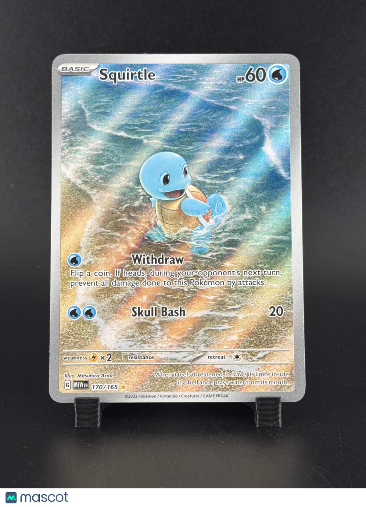 2023 Scarlet & Violet 151 Squirtle Holo Secret Rare FA #170/165