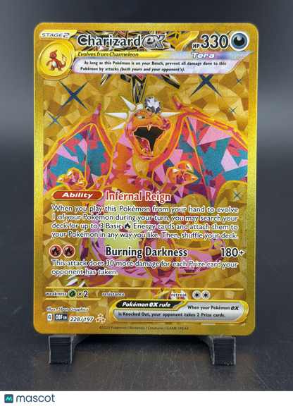 2023 Obsidian Flames Charizard EX Holo Secret Rare FA HR #228/197