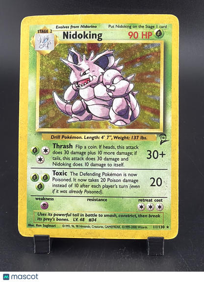 2000 Base Set 2 Nidoking Holo Rare #11/130