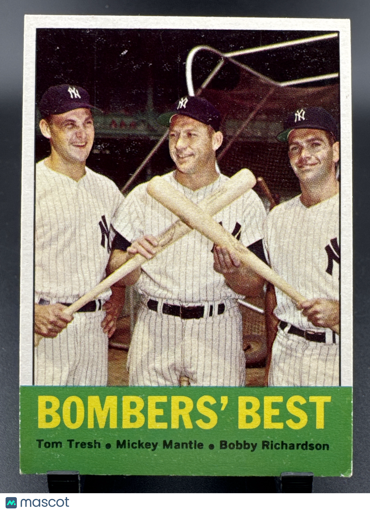 1963 Topps Mickey Mantle Tom Tresh Bobby Richardson #173