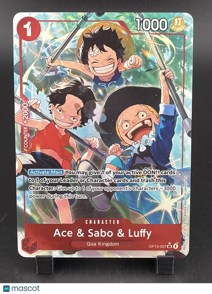 Monkey D. Luffy Portgas D. Ace Sabo Ace & Sabo & Luffy Foil Alternative Art
