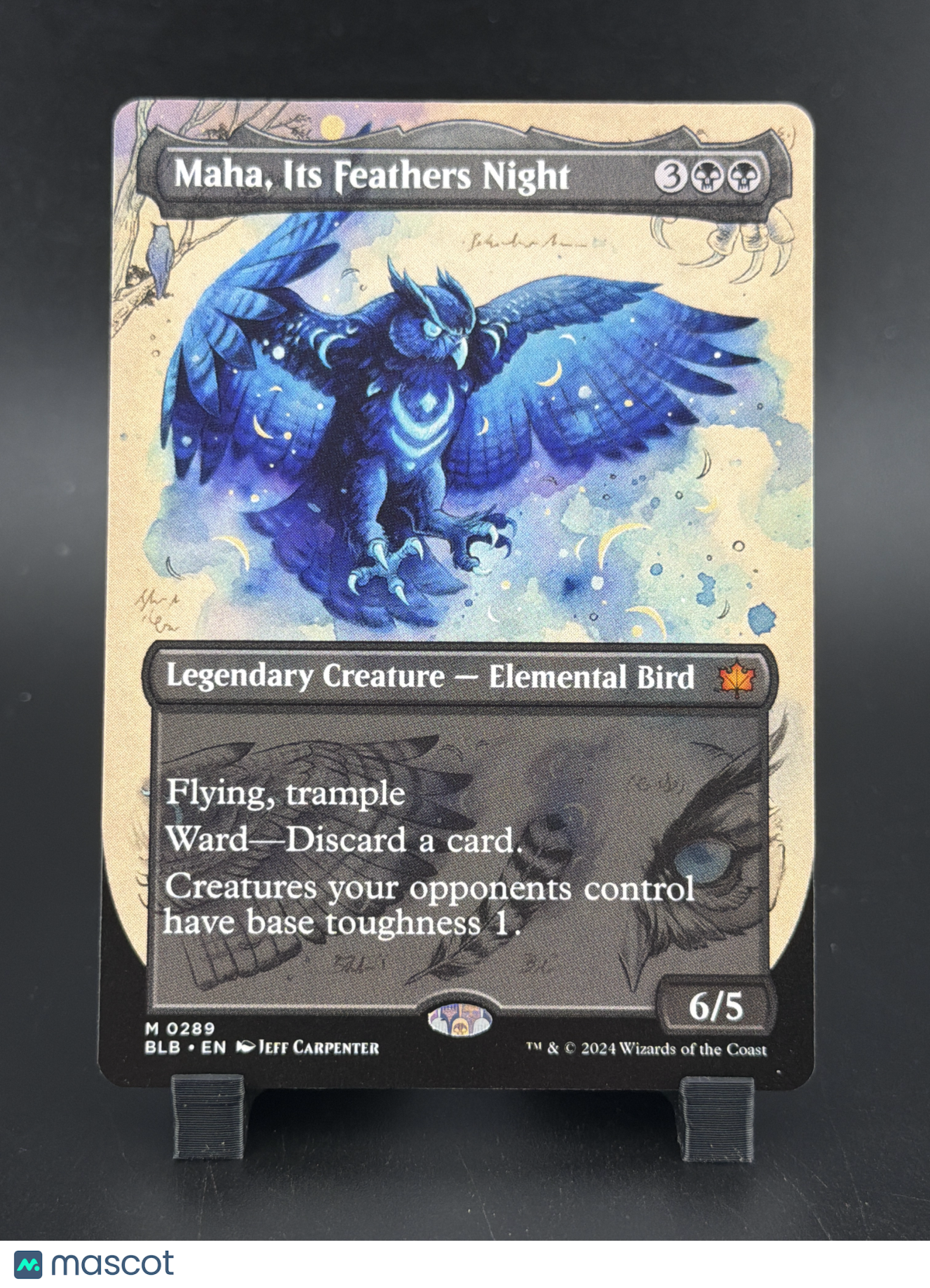Bloomburrow Maha, Its Feathers Night Showcase Alternate Art Borderless
