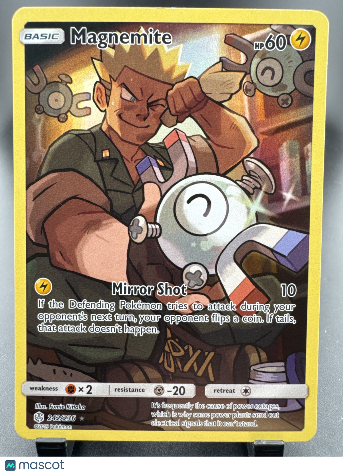 2019 Cosmic Eclipse Magnemite Holo Secret Rare CHR #242/236