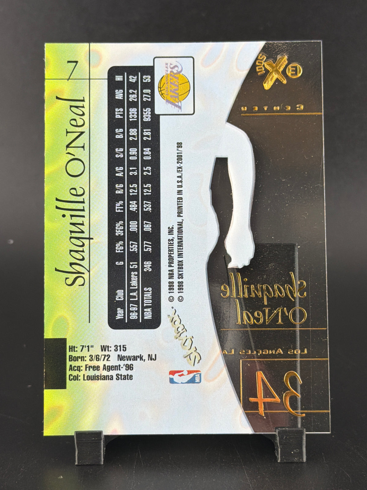 1998 SkyBox E-X2001 Shaquille O'Neal #7